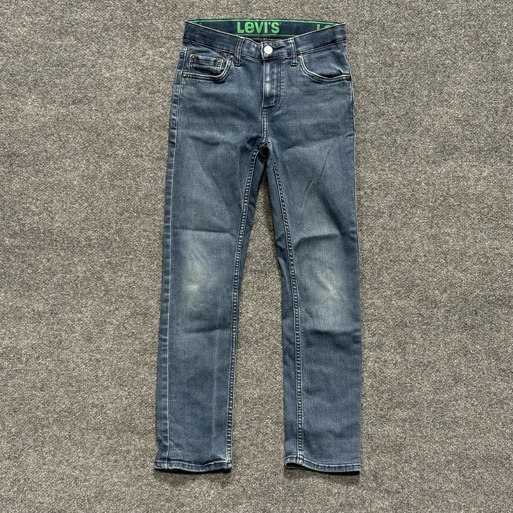 Levi's Jeans Boys 12 Regular 26x25 Blue 511 Slim Tapered Stretch Denim Casual